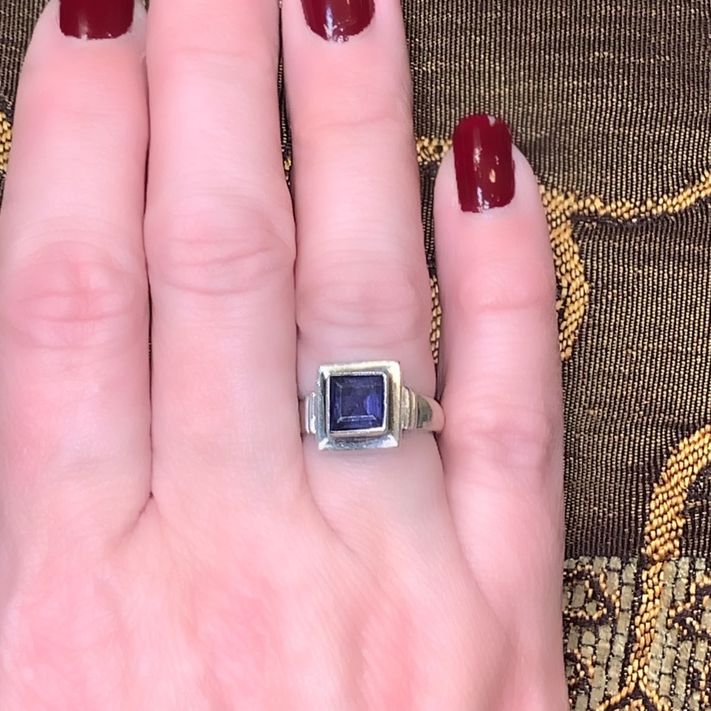 Iolite Sterling Ring